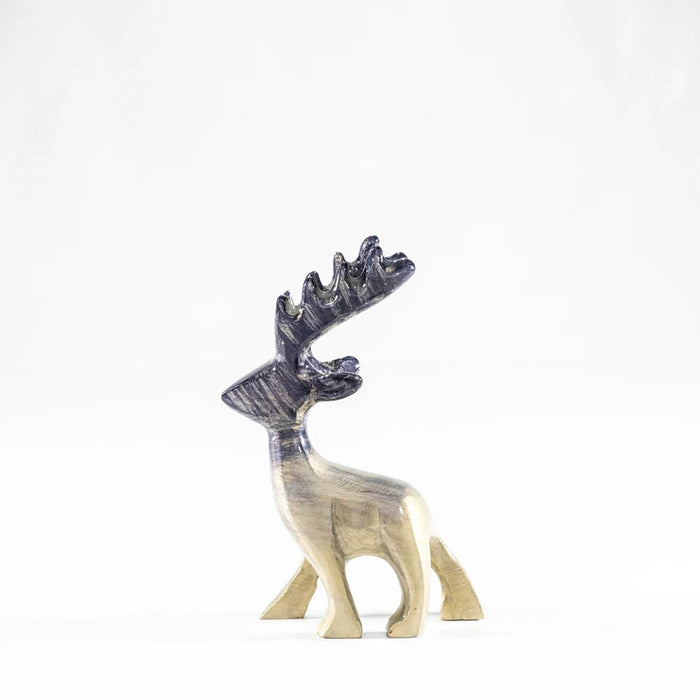 Brushed Silver Stag Large 14 Cm - Heritage Of Scotland - SILVER