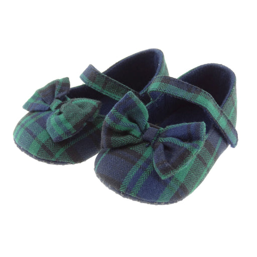 Bt1558 - Tartan Shoe With Bow - Heritage Of Scotland - BLACK WATCH