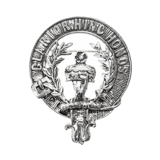 Buchanan Clan Badge, Kilt Pin, Lapel Pin, Cufflinks, Keyring/Key Fob & Gift Set — Fine Pewter by Art Pewter — Made in Scotland (Shiny Finish) - Heritage Of Scotland - Badge