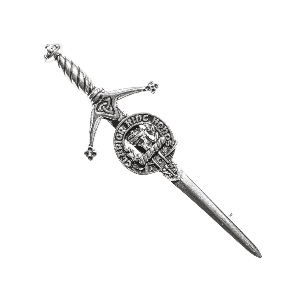 Buchanan Clan Badge, Kilt Pin, Lapel Pin, Cufflinks, Keyring/Key Fob & Gift Set — Fine Pewter by Art Pewter — Made in Scotland (Shiny Finish) - Heritage Of Scotland - Kilt Pin