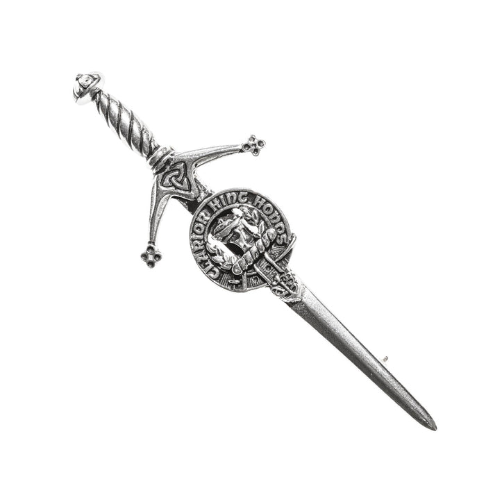 Buchanan Clan Badge, Kilt Pin, Lapel Pin, Cufflinks, Keyring/Key Fob & Gift Set — Fine Pewter by Art Pewter — Made in Scotland (Shiny Finish) - Heritage Of Scotland - Kilt Pin
