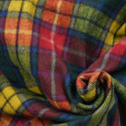 Camel Tartan Wool Blend Blanket Throw – Soft Plaid Sofa & Bed Blanket - Buchanan Modern - Heritage Of Scotland -