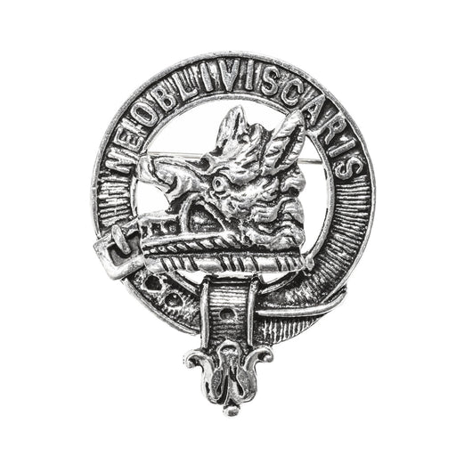 Campbell Clan Badge, Kilt Pin, Lapel Pin, Cufflinks, Keyring/Key Fob & Gift Set — Fine Pewter by Art Pewter — Made in Scotland (Shiny Finish) - Heritage Of Scotland - Badge