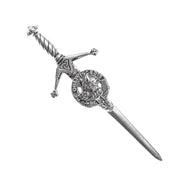 Campbell Clan Badge, Kilt Pin, Lapel Pin, Cufflinks, Keyring/Key Fob & Gift Set — Fine Pewter by Art Pewter — Made in Scotland (Shiny Finish) - Heritage Of Scotland - Kilt Pin
