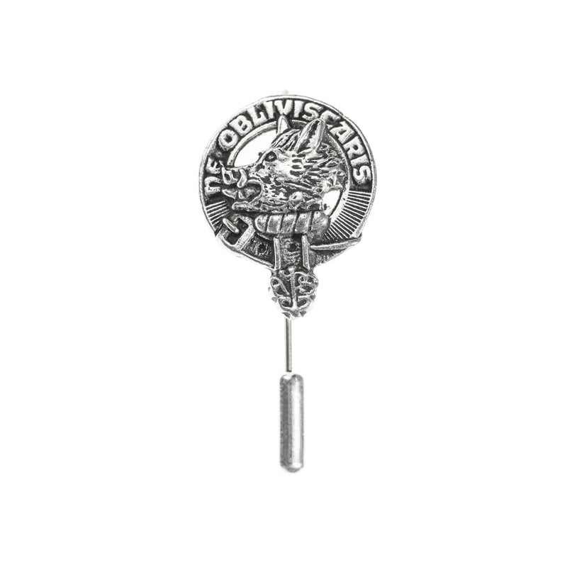 Campbell Clan Badge, Kilt Pin, Lapel Pin, Cufflinks, Keyring/Key Fob & Gift Set — Fine Pewter by Art Pewter — Made in Scotland (Shiny Finish) - Heritage Of Scotland - Lapel Pin