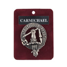 Carmichael Clan Badge, Kilt Pin, Lapel Pin, Cufflinks, Keyring/Key Fob & Gift Set — Fine Pewter by Art Pewter — Made in Scotland (Shiny Finish) - Heritage Of Scotland - Badge