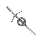 Carmichael Clan Badge, Kilt Pin, Lapel Pin, Cufflinks, Keyring/Key Fob & Gift Set — Fine Pewter by Art Pewter — Made in Scotland (Shiny Finish) - Heritage Of Scotland - Kilt Pin