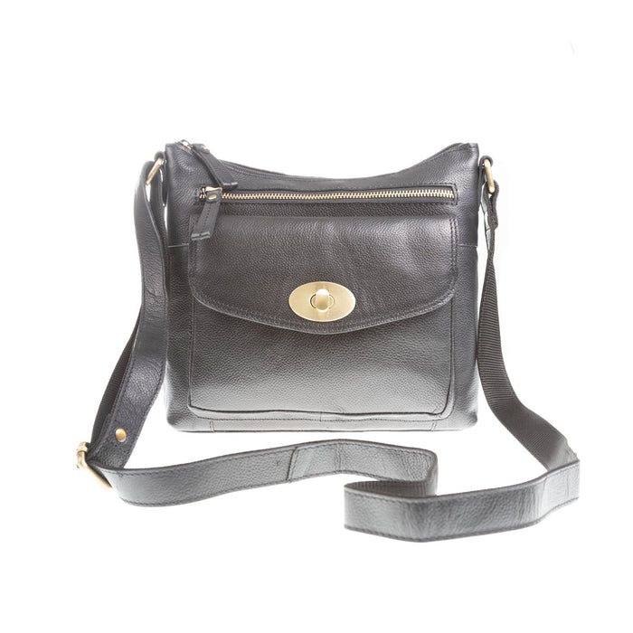 Casual Side Bag Black - Heritage Of Scotland - BLACK