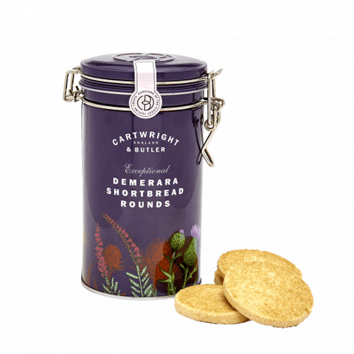 C&B Demerara Shortbread Rounds In Tin - Heritage Of Scotland - NA