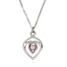 Celtic Heart Pendant Light Amethyst - Heritage Of Scotland - LIGHT AMETHYST