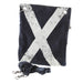 Charlie Shoulder Bag Distressed Saltire - Heritage Of Scotland - NAVY/WHITE