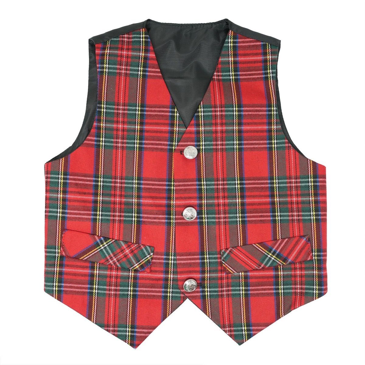Children’s Tartan Waistcoat Royal Stewart - Heritage Of Scotland - 1yr