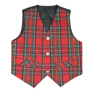 Children’s Tartan Waistcoat Royal Stewart - Heritage Of Scotland - 1yr