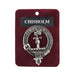 Chisholm Clan Badge, Kilt Pin, Lapel Pin, Cufflinks, Keyring/Key Fob & Gift Set — Fine Pewter by Art Pewter — Made in Scotland (Shiny Finish) - Heritage Of Scotland - Badge