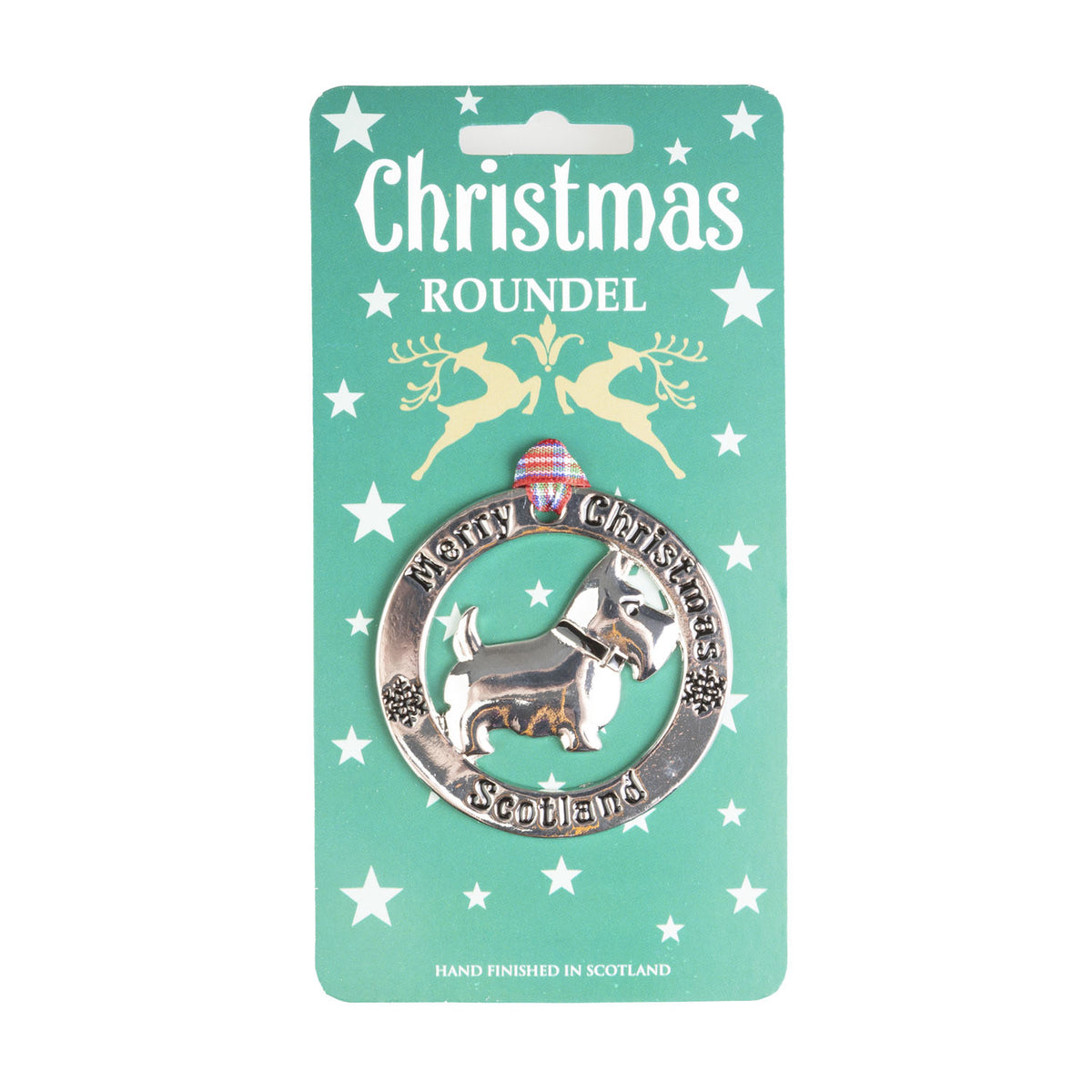 Christmas Roundel Silver Scotty Dog Heritage of Scotland — Heritage