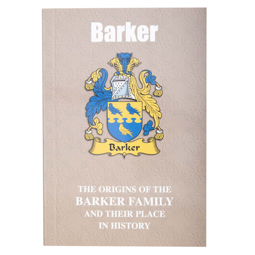 Clan Books Barker - Heritage Of Scotland - BARKER