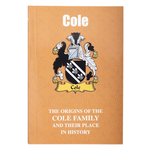 Clan Books Cole - Heritage Of Scotland - COLE