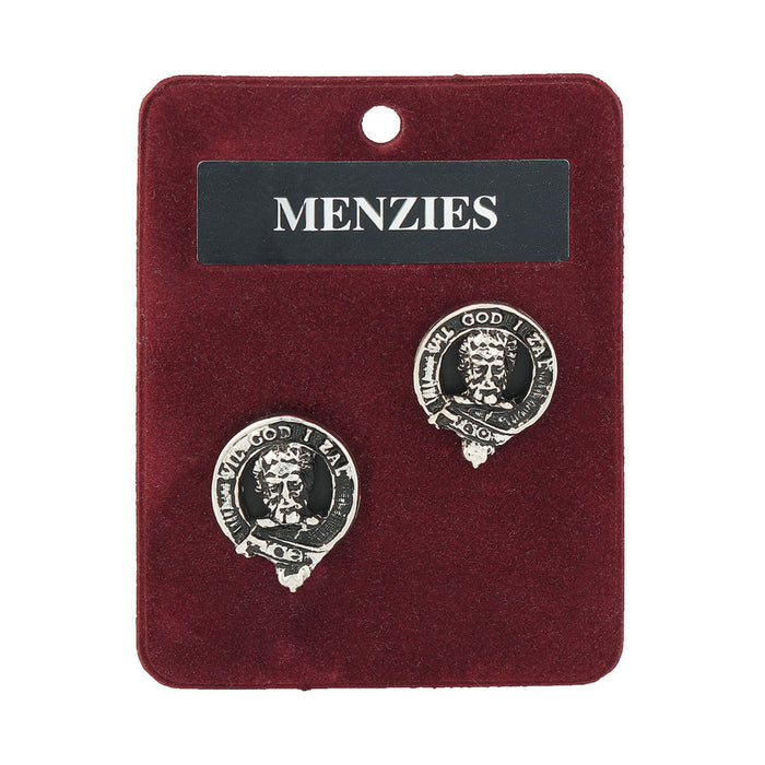 Clan Crest Cufflink Menzies - Heritage Of Scotland - MENZIES