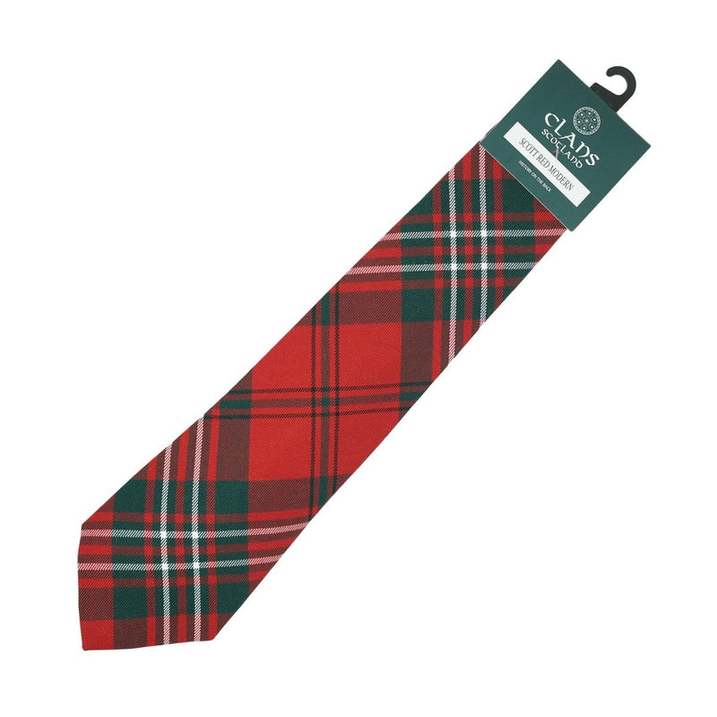 Clan Tartan Tie - Traditional Scottish Plaid Designs - Heritage Of Scotland - Scott Red