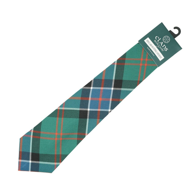 Clan Tartan Tie - Traditional Scottish Plaid Designs - Heritage Of Scotland - Sinclair Hunting Ancient