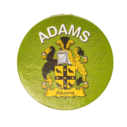 Clan/Family Name Round Cork Coaster Adams - Heritage Of Scotland - ADAMS