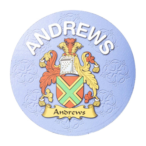 Clan/Family Name Round Cork Coaster Andrews - Heritage Of Scotland - ANDREWS