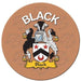 Clan/Family Name Round Cork Coaster Black S - Heritage Of Scotland - BLACK S