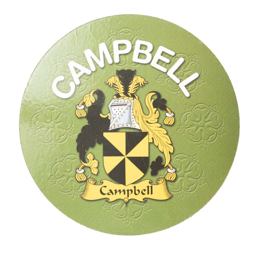 Clan/Family Name Round Cork Coaster Campbell E - Heritage Of Scotland - CAMPBELL E