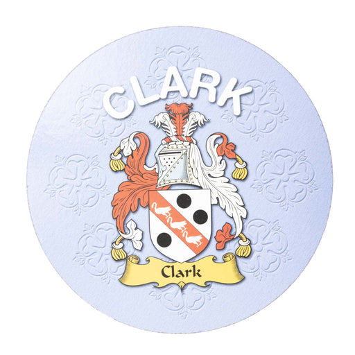 Clan/Family Name Round Cork Coaster Clark E - Heritage Of Scotland - CLARK E
