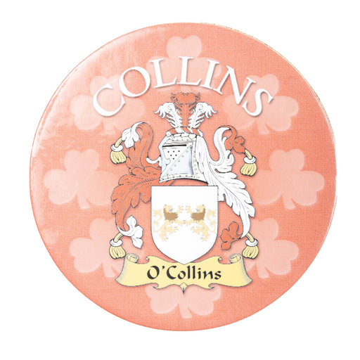 Clan/Family Name Round Cork Coaster Collins - Heritage Of Scotland - COLLINS