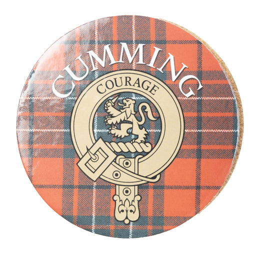 Clan/Family Name Round Cork Coaster Cumming - Heritage Of Scotland - CUMMING
