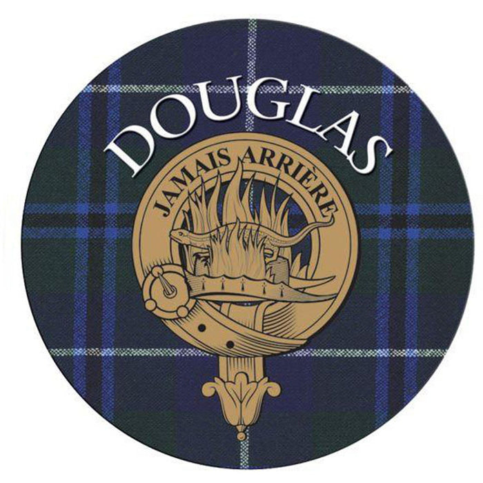 Clan/Family Name Round Cork Coaster Douglas - Heritage Of Scotland - DOUGLAS