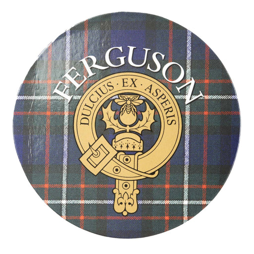 Clan/Family Name Round Cork Coaster Ferguson - Heritage Of Scotland - FERGUSON