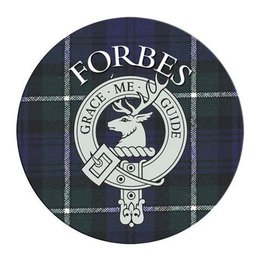 Clan/Family Name Round Cork Coaster Forbes - Heritage Of Scotland - FORBES