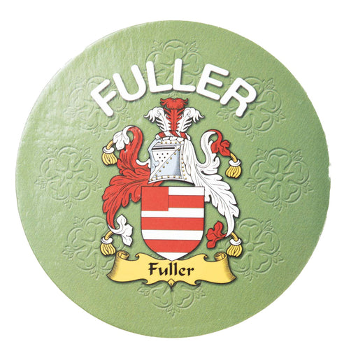 Clan/Family Name Round Cork Coaster Fuller - Heritage Of Scotland - FULLER