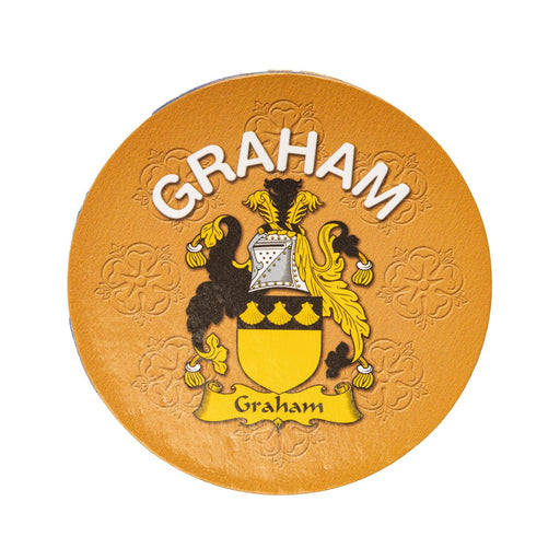 Clan/Family Name Round Cork Coaster Graham E - Heritage Of Scotland - GRAHAM E