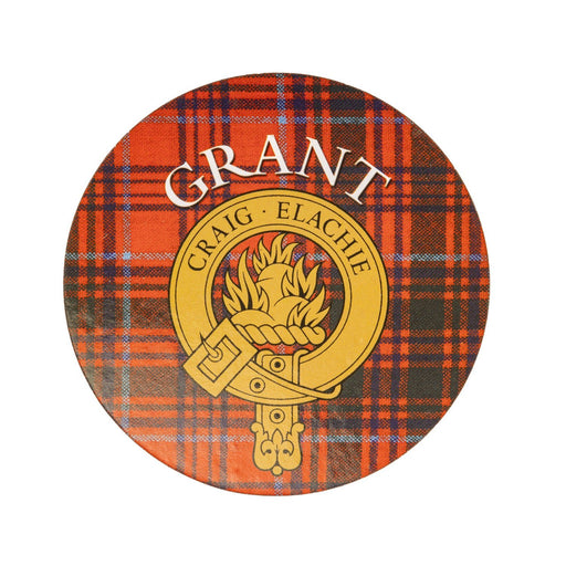 Clan/Family Name Round Cork Coaster Grant - Heritage Of Scotland - GRANT