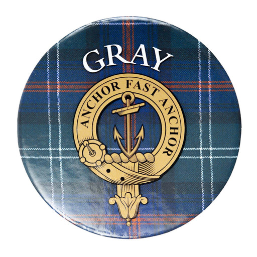 Clan/Family Name Round Cork Coaster Gray S - Heritage Of Scotland - GRAY S