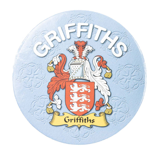 Clan/Family Name Round Cork Coaster Griffiths - Heritage Of Scotland - GRIFFITHS