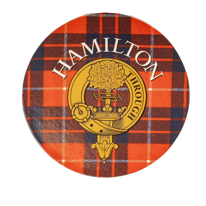 Clan/Family Name Round Cork Coaster Hamilton - Heritage Of Scotland - HAMILTON