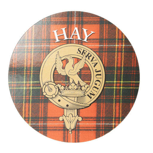 Clan/Family Name Round Cork Coaster Hay - Heritage Of Scotland - HAY
