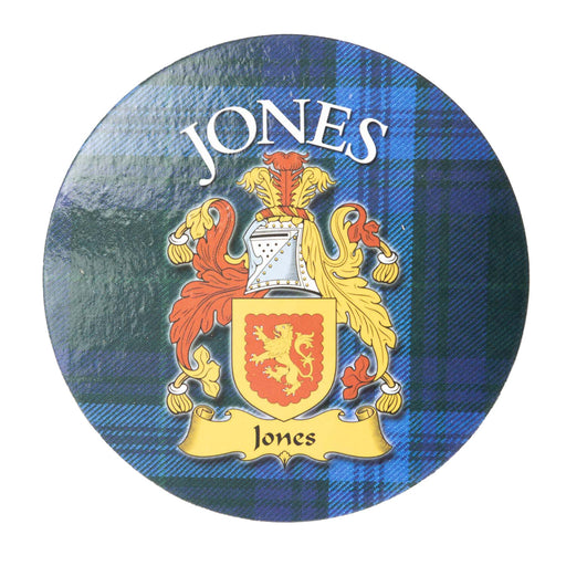 Clan/Family Name Round Cork Coaster Jones S - Heritage Of Scotland - JONES S