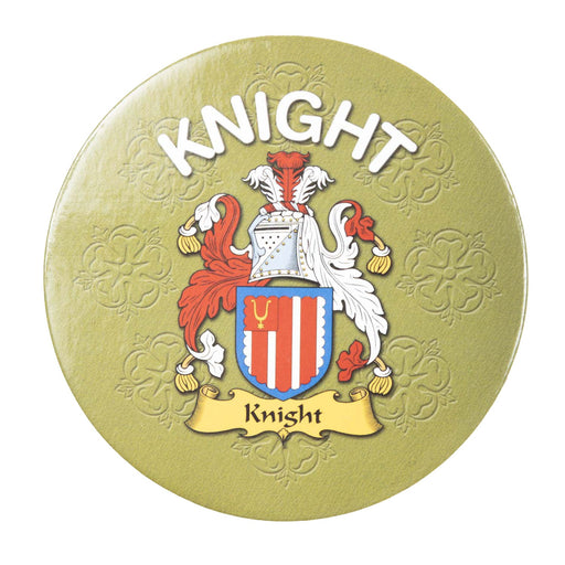 Clan/Family Name Round Cork Coaster Knight - Heritage Of Scotland - KNIGHT