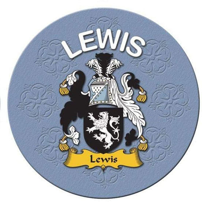 Clan/Family Name Round Cork Coaster Lewis E - Heritage Of Scotland - LEWIS E