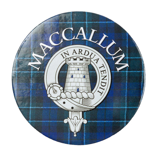 Clan/Family Name Round Cork Coaster Maccallum - Heritage Of Scotland - MACCALLUM