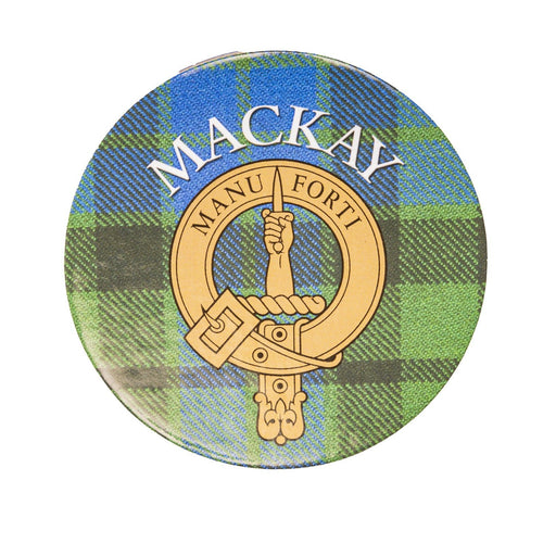 Clan/Family Name Round Cork Coaster Mackay - Heritage Of Scotland - MACKAY
