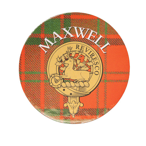 Clan/Family Name Round Cork Coaster Maxwell - Heritage Of Scotland - MAXWELL