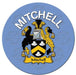 Clan/Family Name Round Cork Coaster Mitchell E - Heritage Of Scotland - MITCHELL E