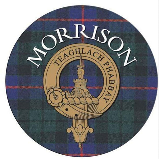 Clan/Family Name Round Cork Coaster Morrison - Heritage Of Scotland - MORRISON