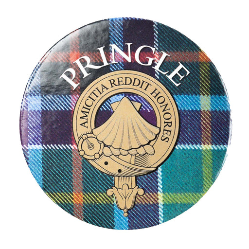 Clan/Family Name Round Cork Coaster Pringle - Heritage Of Scotland - PRINGLE